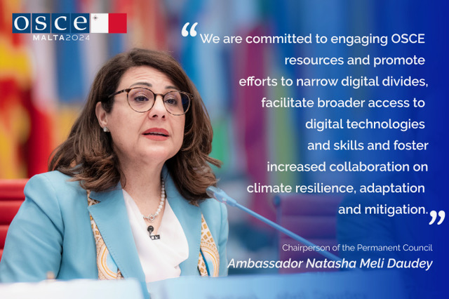 🇲🇹's Chairpersonship of the @OSCE attaches great importance to the Economic & Environmental Dimension of the OSCE & sees it as a vital part of OSCE’s comprehensive concept to security. #31EEF #StrengtheningResilience #EnhancingSecurity