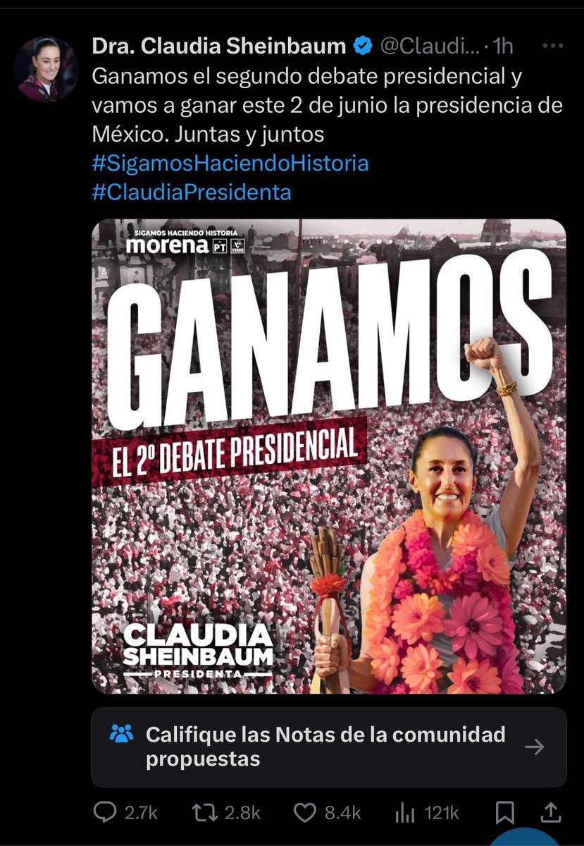 Yo viendo los seis dedos de Sheinbaum