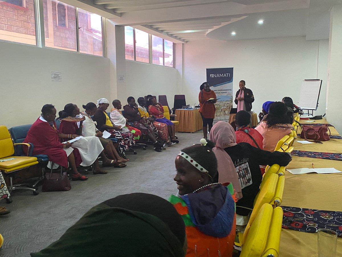 Namati Kenya (@namatikenya) on Twitter photo Together with <a href="/naturaljustice/">Natural Justice</a> we held a 2-day Women's Boot Camp Training in Nanyuki involving women CLMC members from communities in Samburu, Marsabit, Laikipia & Isiolo counties.
The camp allowed women to learn, network & share their experiences.#CommunityLandKe #WhenWomenLead Together with <a href="/naturaljustice/">Natural Justice</a> we held a 2-day Women's Boot Camp Training in Nanyuki involving women CLMC members from communities in Samburu, Marsabit, Laikipia & Isiolo counties.
The camp allowed women to learn, network & share their experiences.#CommunityLandKe #WhenWomenLead