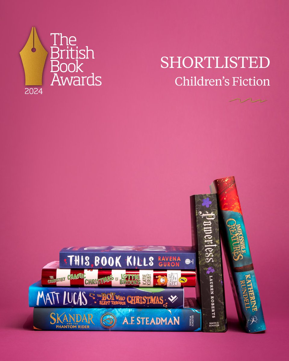 From an enchanted archipelago to a murder mystery, this shortlist boasts everything from a festive musical to a decadent enemies-to-lovers tale. 

Discover the Children's Fiction shortlist 👇 #BritishBookAwards #Nibbies