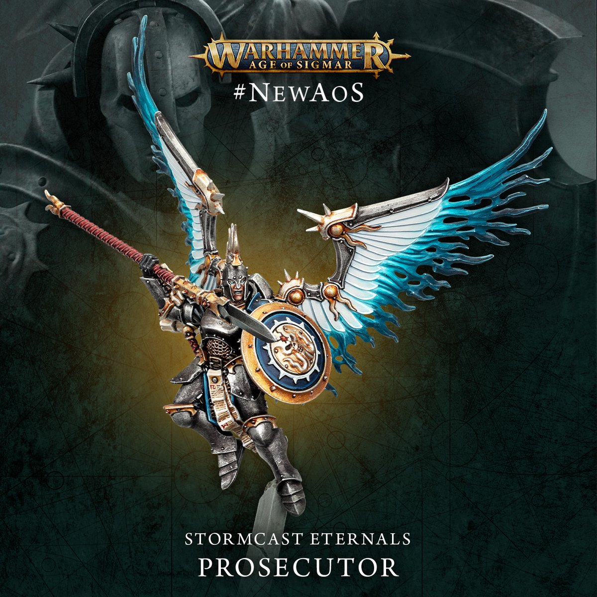 Big wings? Check. ✅ Bigger spear? Check. ✅ Stormcast Eternals Prosecutors take the fight to their enemies – get a closer look at their new miniatures: ow.ly/kx5R50RqveR #WarhammerCommunity #NewAoS