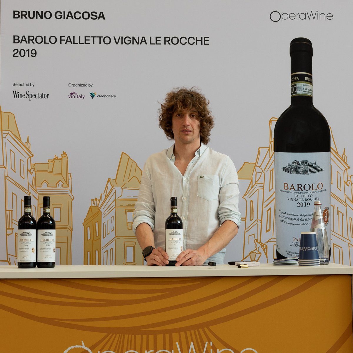Here is the portrait of Bruno Giacosa, one of the great Italian producers selected by Wine Spectator for #OperaWine2024. During this year's Grand Tasting, they shared with guests their Barolo Falletto Vigna Le Rocche 2019. Congratulations! #WineSpectator #OperaWine #Vinitaly2024