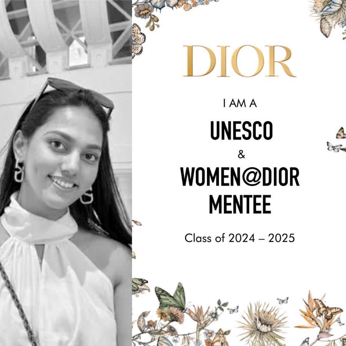 Cherisha Surana (MPS Fashion Management '24) was chosen to represent The New School in the “Women@Dior and UNESCO” Mentorship and Education Program 2024 - 2025. Congratulations! womenatdior.com