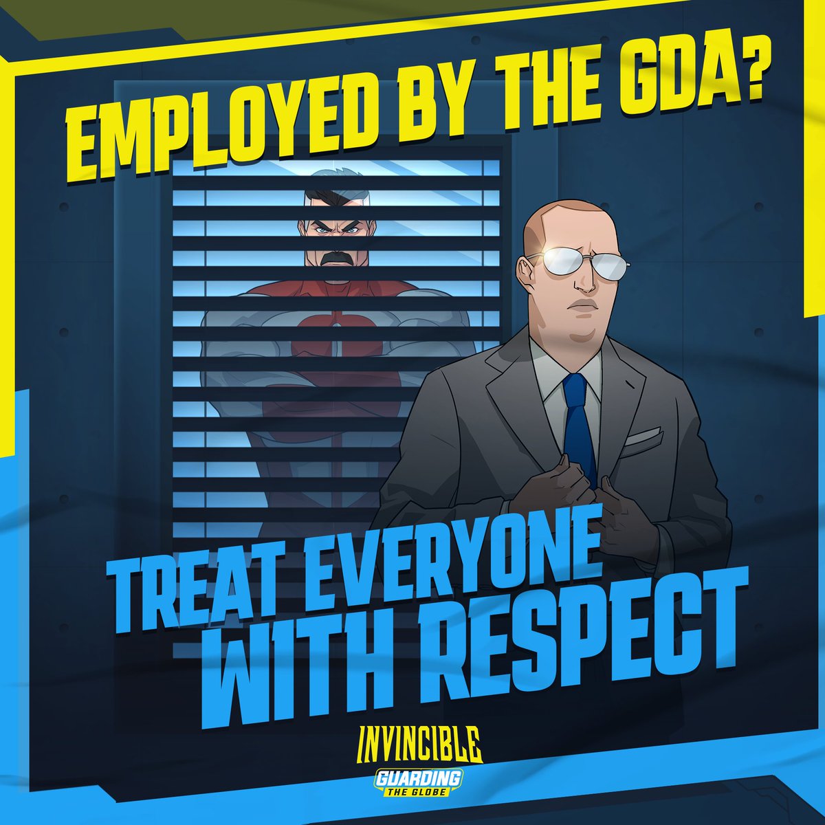 Employed by the GDA? Thank you for guarding the globe. Please treat all your fellow agents and heroes with respect as we work together to save the world.