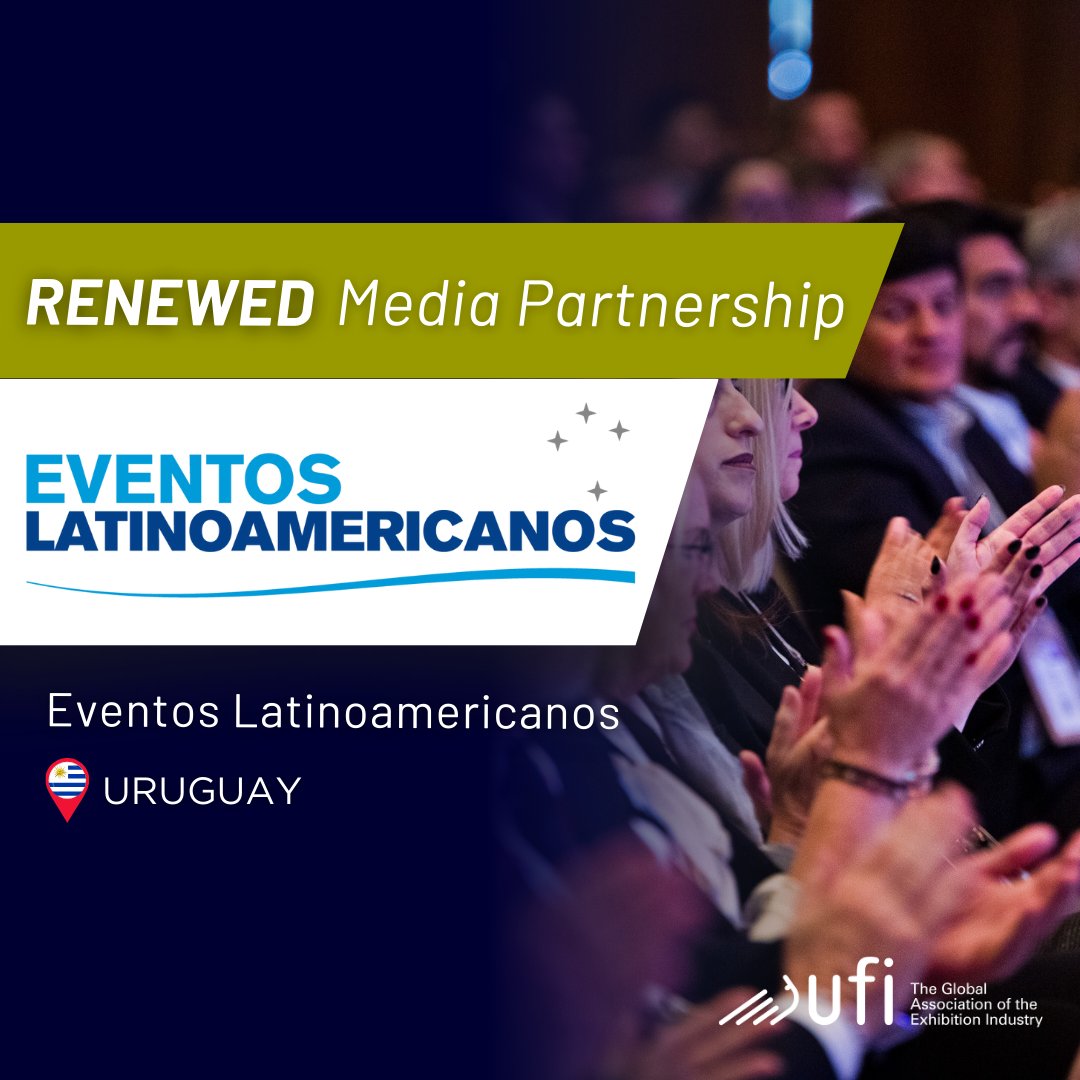 We're thrilled to announce our renewed Media Partnership with @eventoslatam! As a leading media outlet, they'll continue to amplify UFI's initiatives across the Latin American region. Visit their website: brnw.ch/21wJhoX #ufi #ufiamericas #eventoslatam #eventprofs