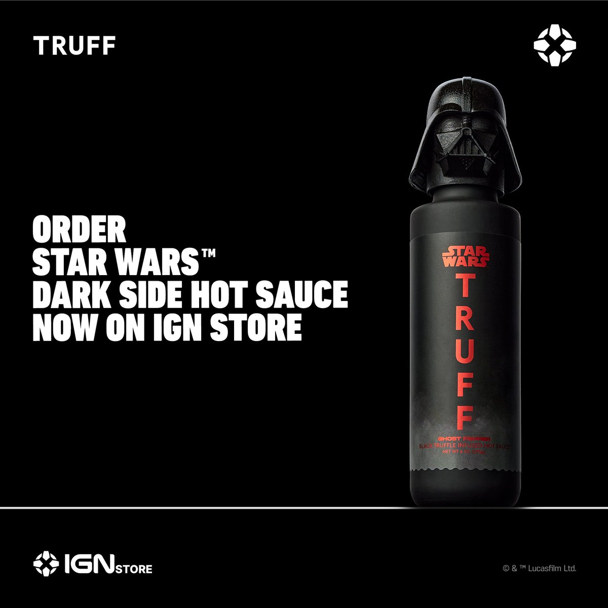 IGN and TRUFF have partnered to bring you the STAR WARS™ DARK SIDE HOT SAUCE - TRUFF's hottest sauce yet! Order the STAR WARS DARK SIDE HOT SAUCE by TRUFF only on IGN Store, while supplies last! ign.com/TRUFF