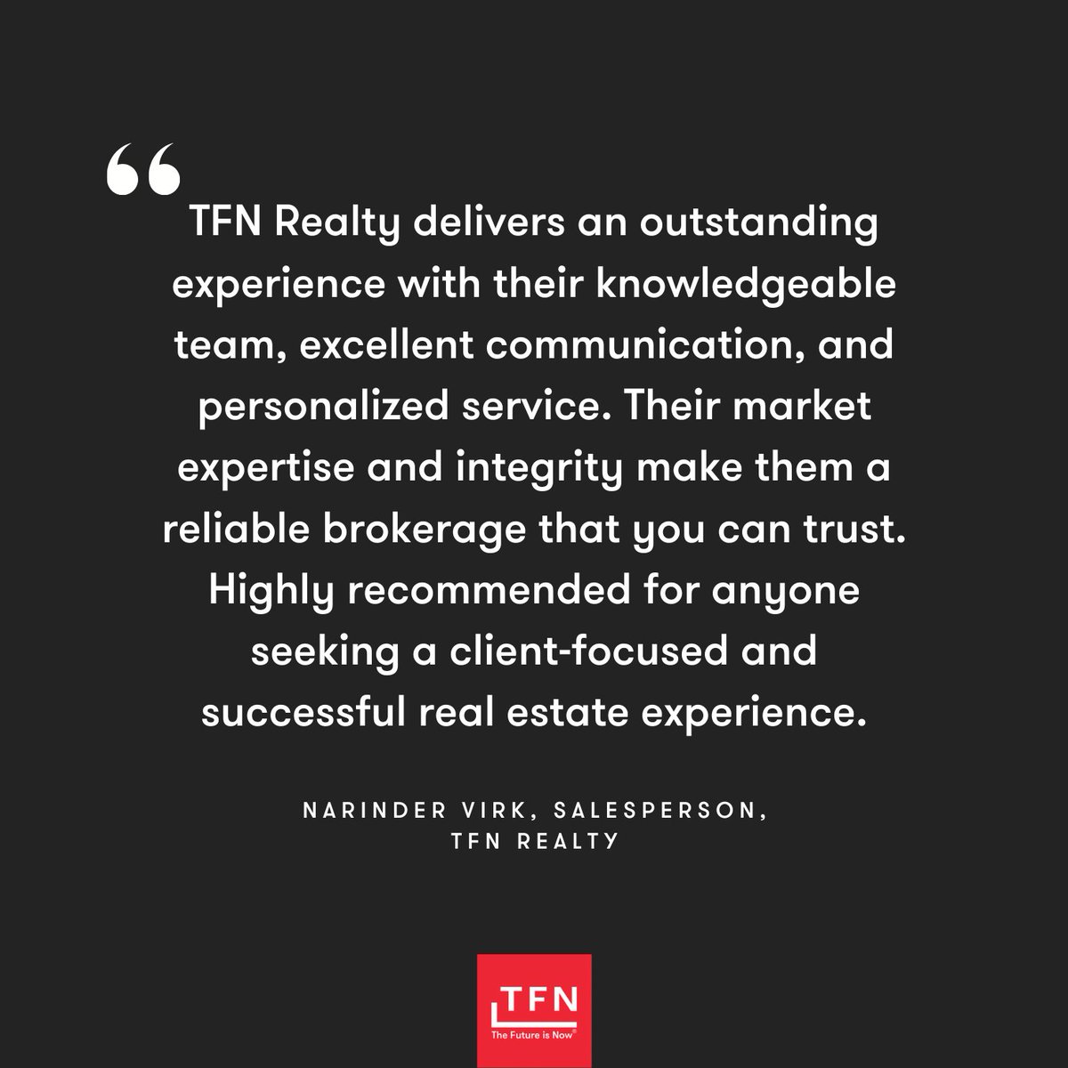 At TFN Realty, it's all about the experience. Hear from our team!
#RealEstateExcellence #ClientFirst #TFNRealty #TheFutureIsNow