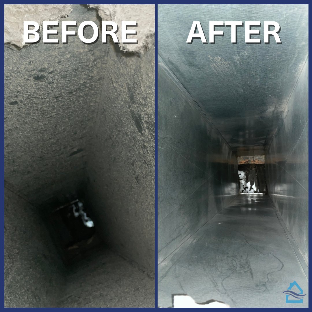 Before: Air ducts that haven’t been cleaned in far too long.
After: Vents that allow our clients to breathe easy and embrace the beauty of spring! 🌸🌼 
#SpringClean #FreshAir #HomeHealth