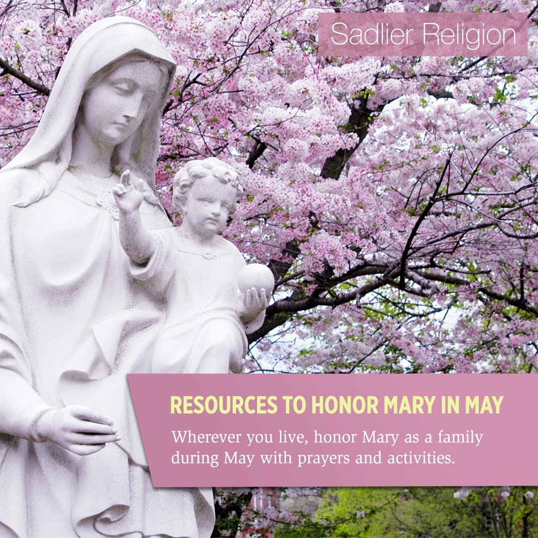 Help Catholic kids and families honor and celebrate Mary throughout the month of May with prayers and activities. ✨ hubs.ly/Q02vklBb0

#Catholics #Catechist #Catechesis #Catechism #CatholicSchool #FaithFormation #SadlierReligion #CatholicSchools #MotherMary