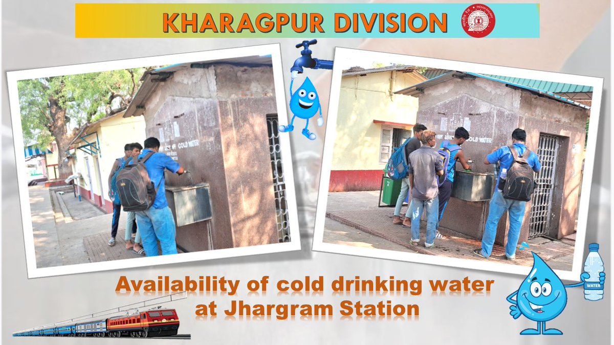 Ensuring availability of Cold drinking water at Jhargram Station. 
@serailwaykol
