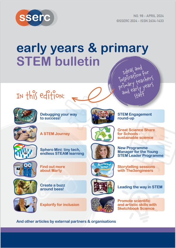Issue 98 of the Early Years and Primary STEM Bulletin is now available at buff.ly/44mSwNa . Read the complete bulletin or select individual items to read. Enjoy reading.