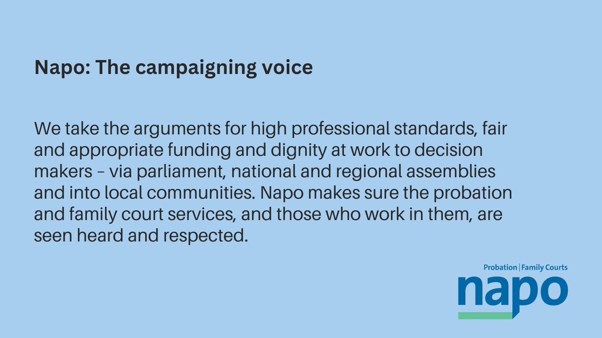 From re-unifying the #probation service, tackling crippling workloads in #familycourts, securing a fair pay deal in PBNI and flying the flag for equal rights & Health and Safety. We campaign on the things that matter the most to our members. Join us buff.ly/4ahF1AE