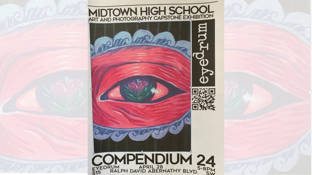 Support our artists & photographers at Eyedrum TONIGHT!

@APSMidtown @thebetsybockman @eyedrum @erickson_sarah_ #apsarts #highschoolart #highschool #art #artclass #arteducation #atlanta #midtownhigh #atlantapublicschools #artashow #drawing #paintign #photography