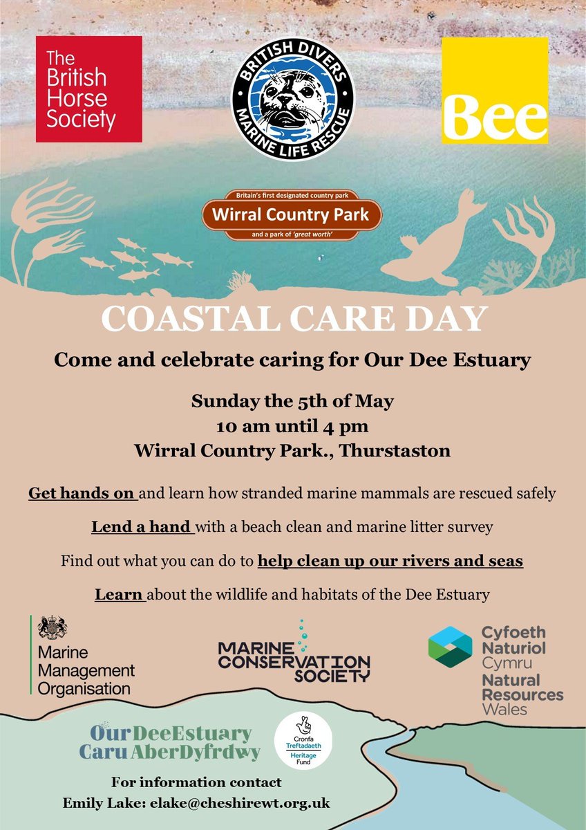 Don't miss this #fun-filled #family-friendly #event at Wirral Country Park, Thurstaston on Sunday 5 May. Pond dipping, beach clean, mammal rescue display and more! #bankholidayweekend