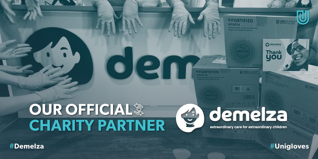 Unigloves // @Demelza is our Official Charity Partner 2024. We kicked things off by donating £150 worth of gloves to support the team. We will also be taking part in Miles in May. Please donate and help support the cause if you can > bit.ly/3Qk4DFe #Unigloves #Demelza