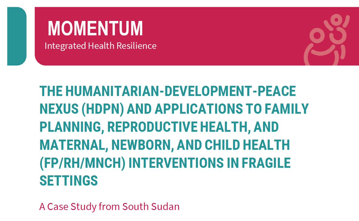 Take a look at our new report on the Humanitarian-Developoment-Peace Nexus! This report delves into how integrated approaches are reshaping healthcare in South Sudan, from family planning to maternal & child health. Read the report here: tinyurl.com/3hy8s42w 🌍 #HDPN