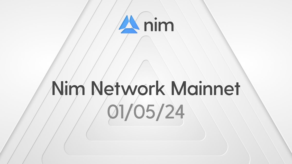 We are excited to announce Nim Mainnet is launching this Wednesday in just 2 days. Here's everything you should know about what comes next 👇