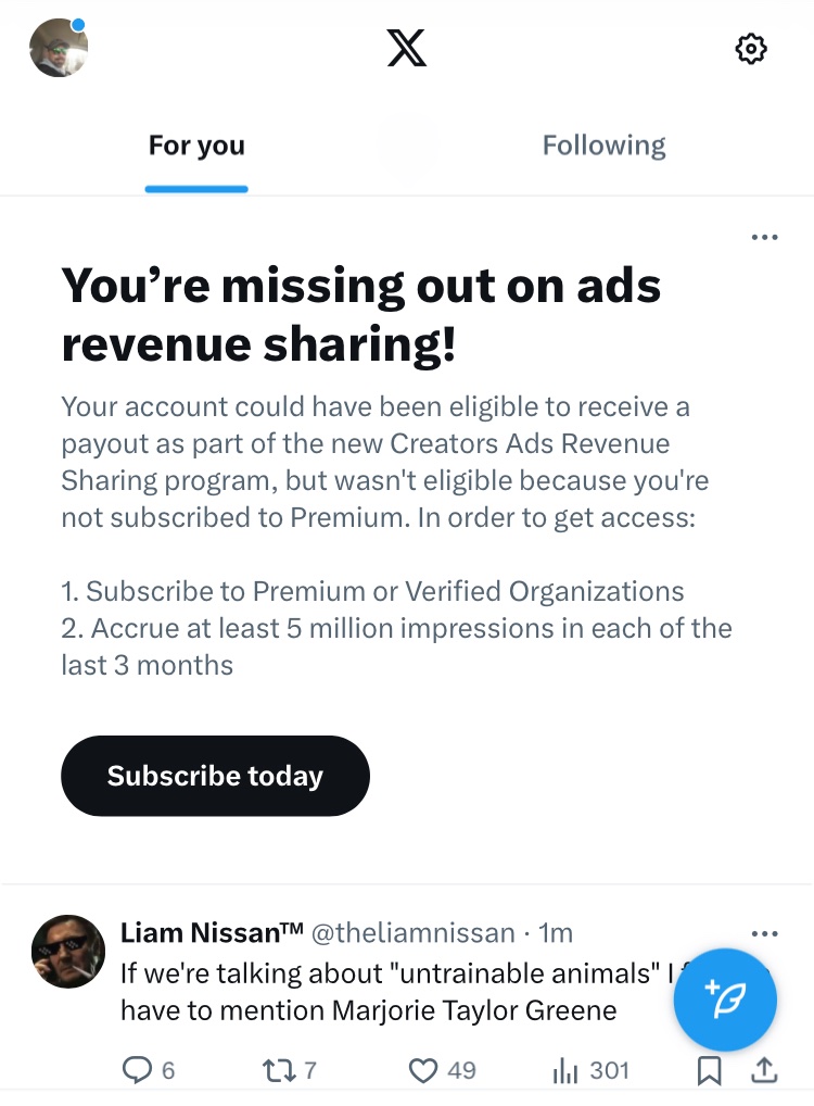 Fuck off @elonmusk I will never subscribe.