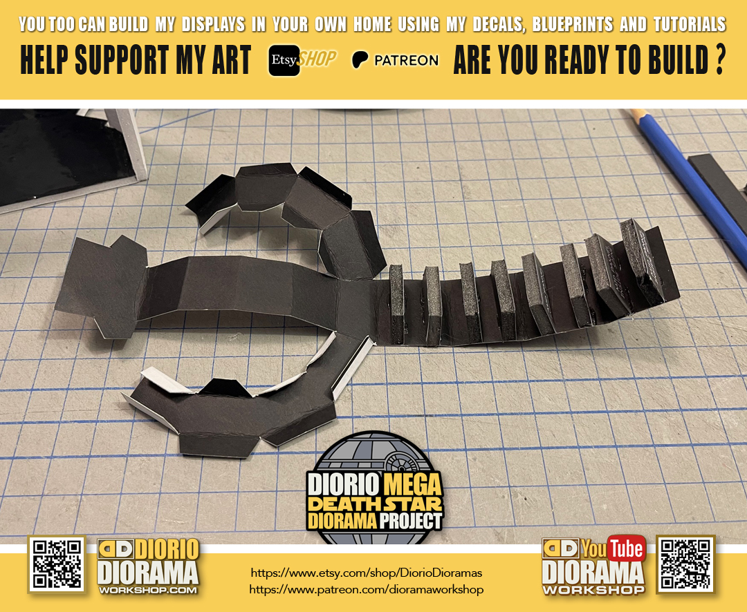 After 8 attempts, I have tweaked and perfected the Middle Panel section of the #DeathStar Closet. Let's put this thing together :)

Are you ready to build ?

etsy.com/ca/shop/Diorio…
patreon.com/dioramaworkshop

#dioramacreators #Dioramaworkshop #hasbrostarwars #starwarsdiorama #diy