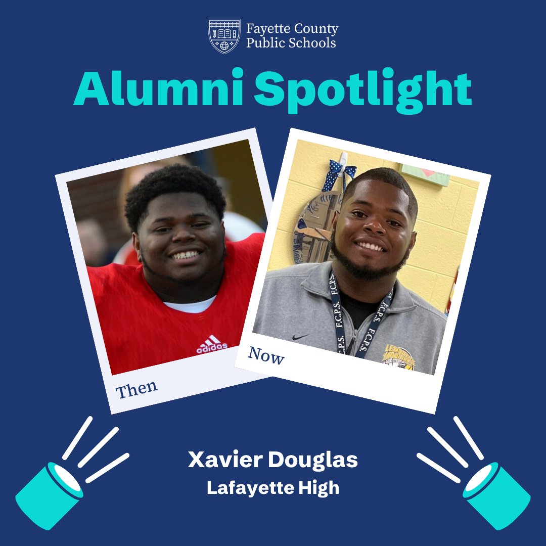 🎓 Meet Xavier Douglas, a social studies teacher at Lexington Traditional Magnet School and 2017 graduate of Lafayette High. 💭 Read Xavier's story at fcps.net/post-details/~…