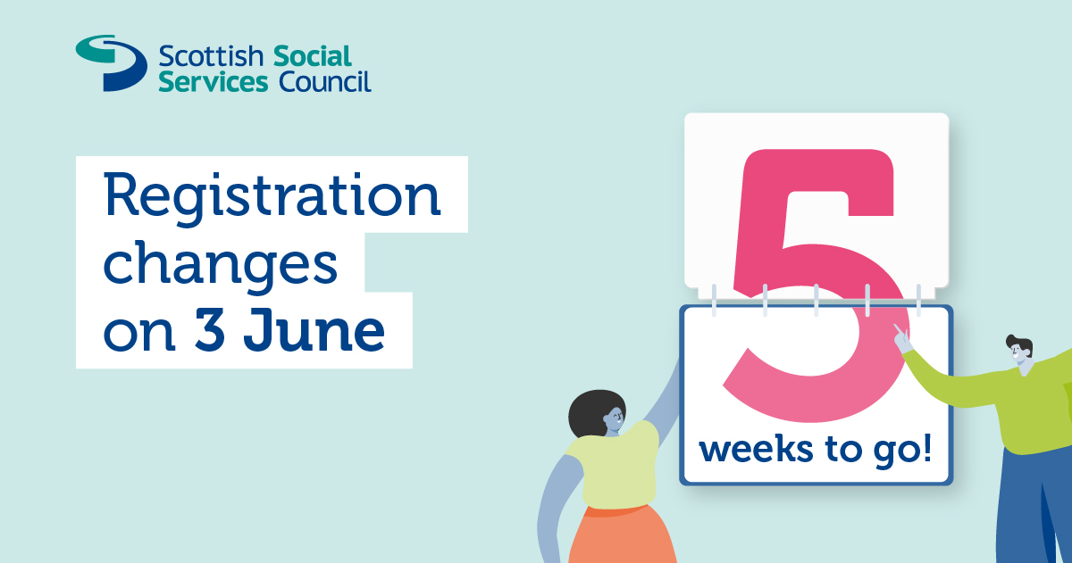 5 weeks to go! We’ve started writing to registrants to let you know which part of the Register you’re moving to. You don’t need to do anything we’ll automatically move you to the right Register part. For full details about the changes to our Register, visit our website.