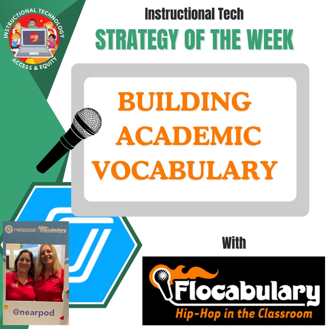 🎤 🔥Help students build academic vocabulary with @Flocabulary 🎤 🔥 Fun & engaing videos. Low prep-High yield. New to Floocabulary? Ask the SAUSD EdTEch team for activation link.  Admins 😀 We can bring Flocabulary to you!
#SAUSDBetterTogether
#SAUSDEdTech