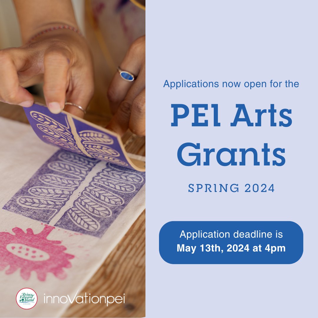 Calling all artists in Prince Edward Island! 🎨✨ Apply now for the Arts Grants program – there’s three unique grants: Create, Share, Learn. Apply today and bring your artistic vision to life! princeedwardisland.ca/en/service/pei…