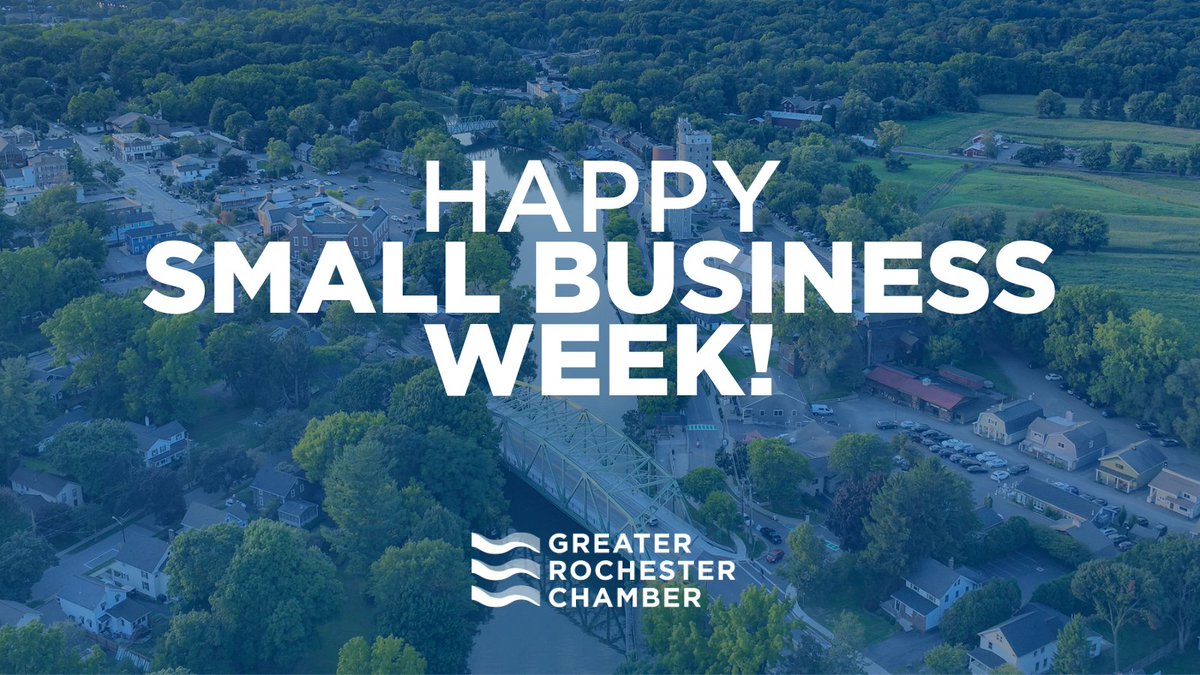 Happy Small Business Week! Small businesses are the lifeblood of #GreaterROC and our organization, with over 80% of members being small businesses. We are proud to break down barriers for success for so many small businesses throughout our nine-county region. #ConnectToSuccess