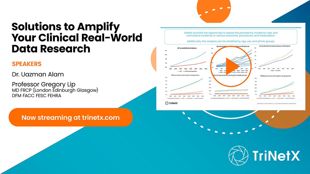📹 Missed our recent #RealWorldData research webinar? Catch the insights on leveling up your research from our speakers below!
Stream Now: ow.ly/vXuO50RpvtQ
 #HealthcareInnovation #ClinicalResearch