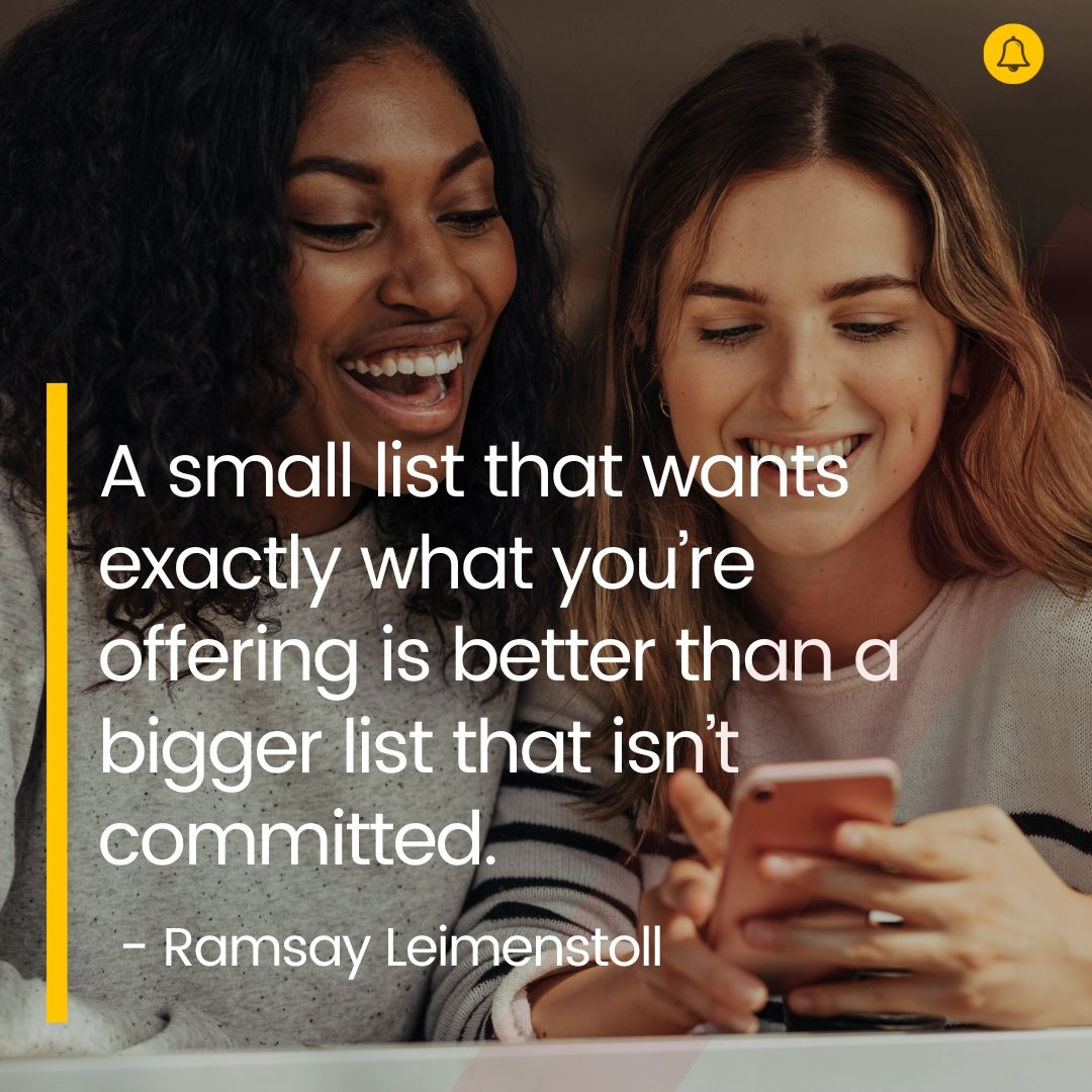 Any marketing campaign needs quality over quantity. You don't want your messages to go to spam because you have unengaged subscribers. #Leadgeneration #qualityleads #marketingcampigns #emailmarketing #smsmarketing #emaildeliverability #yournotify