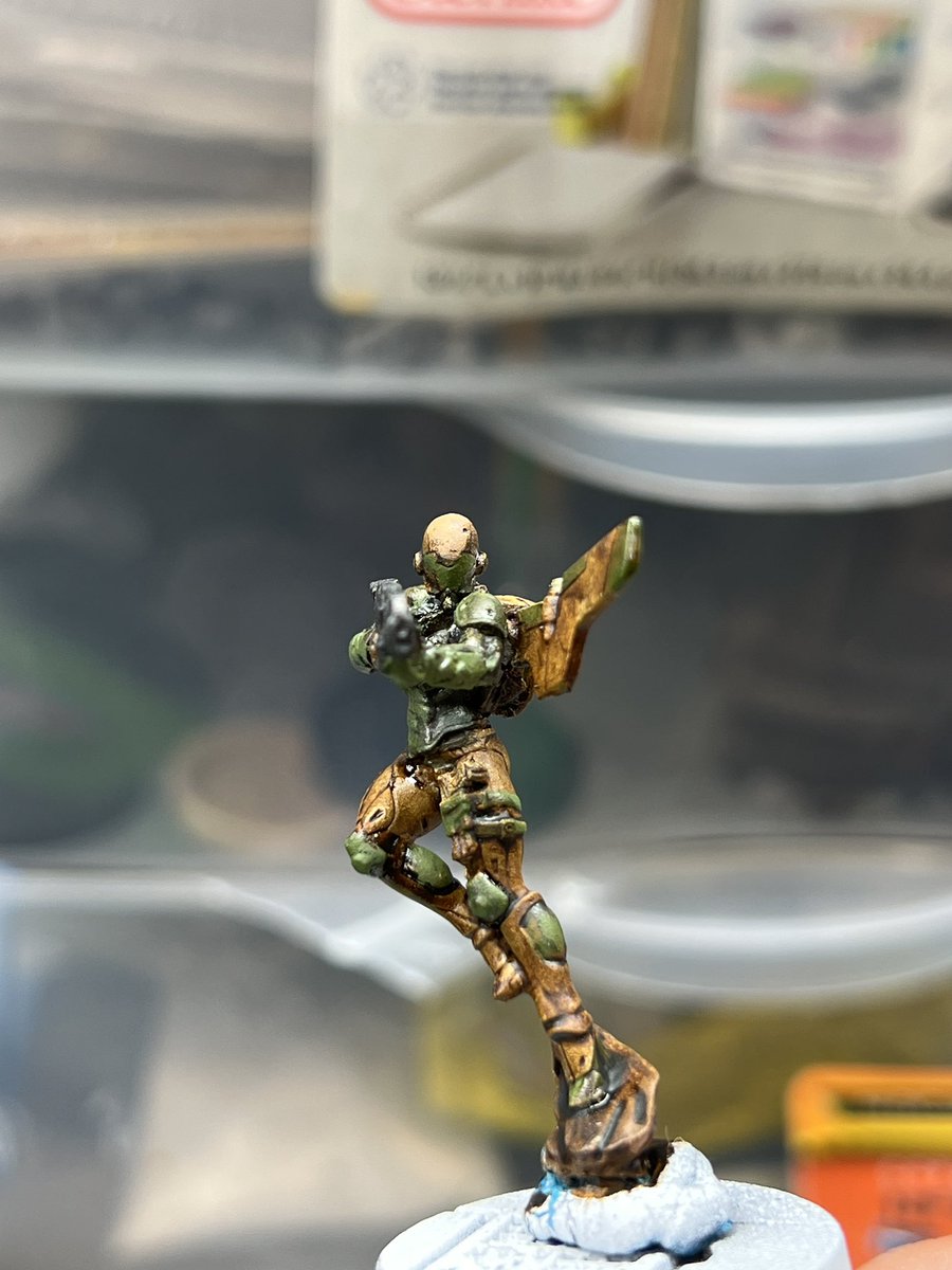 #hobbystreakday1343 painting painting painting idk what I’m doin tbh #infinitythegame #corvusbelli #hobbystreak #warmongers #haqqislam