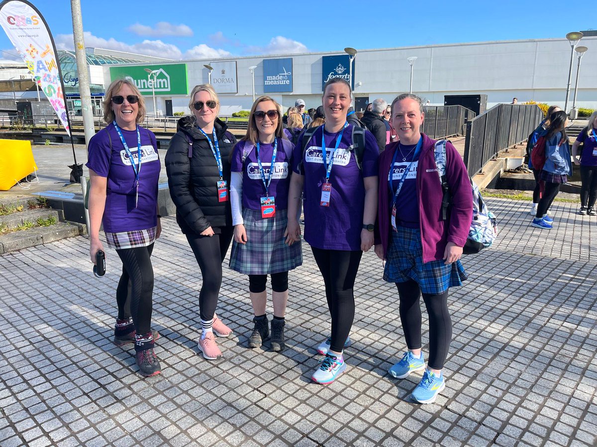 🚶‍♀️🚶‍♀️We did it!!🚶‍♀️🚶‍♀️ A huge thanks to our walkers at yesterday's Glasgow Kiltwalk! Also a huge thanks to our supporters - together we have raised a fabulous £2,270 for unpaid carers in East Dunbartonshire and our campaign page is still open! THANK YOU! justgiving.com/campaign/kiltw…