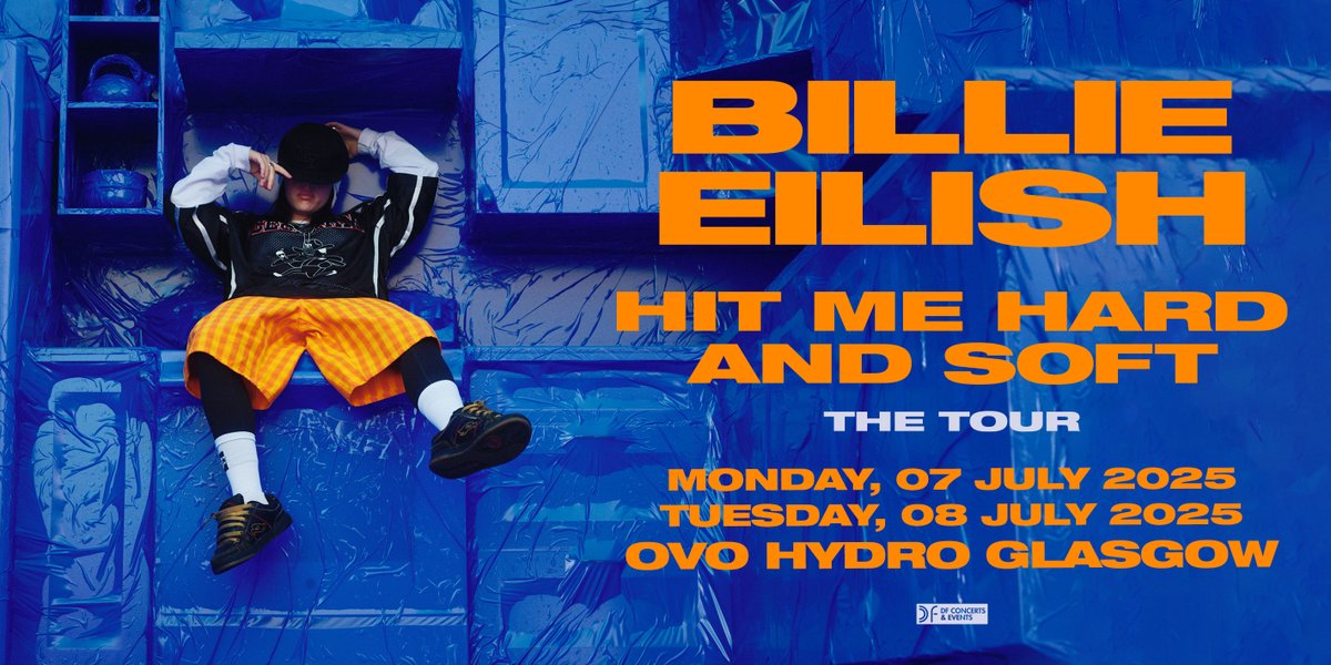 ANNOUNCED 📣 The absolute icon that is Billie Eilish is hitting the road with her Hit Me Hard and Soft Tour, stopping at the OVO Hydro for 2 NIGHTS on 7 + 8 July 2025 🤩 #OVOLive presale 12pm, Tue 30 April Tickets on sale 12pm, Fri 3 May ➡️ bit.ly/3wesCPe