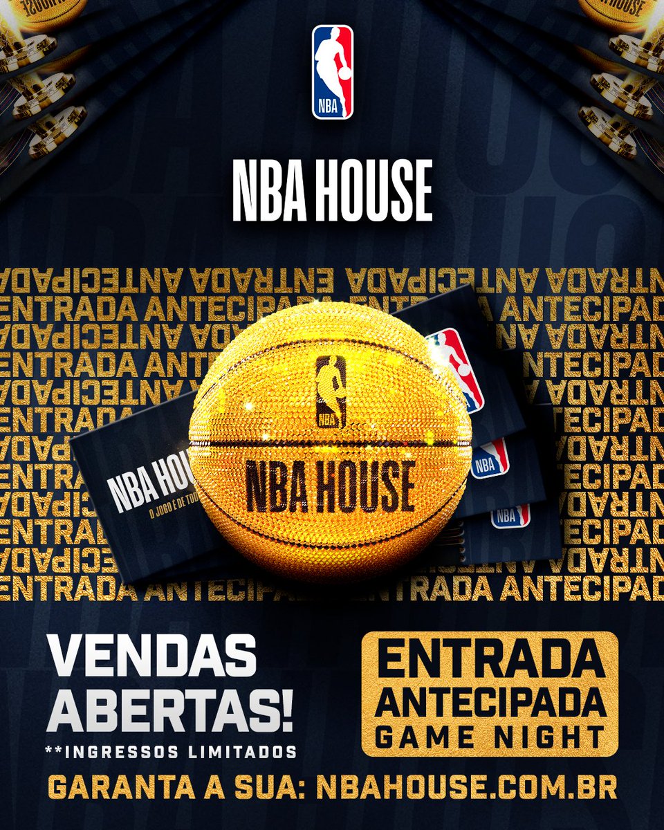 Já pensou entrar antes de geral na #NBAHouse?? 🤩 

🏀  É isso aí: adquira AGORA a Entrada Antecipada para curtir muito mais a casa nos dias de Game Night! Os ingressos são LIMITADOS, então não perca tempo e garanta o seu agora!

Acesse nbahouse.com.br e saiba mais.