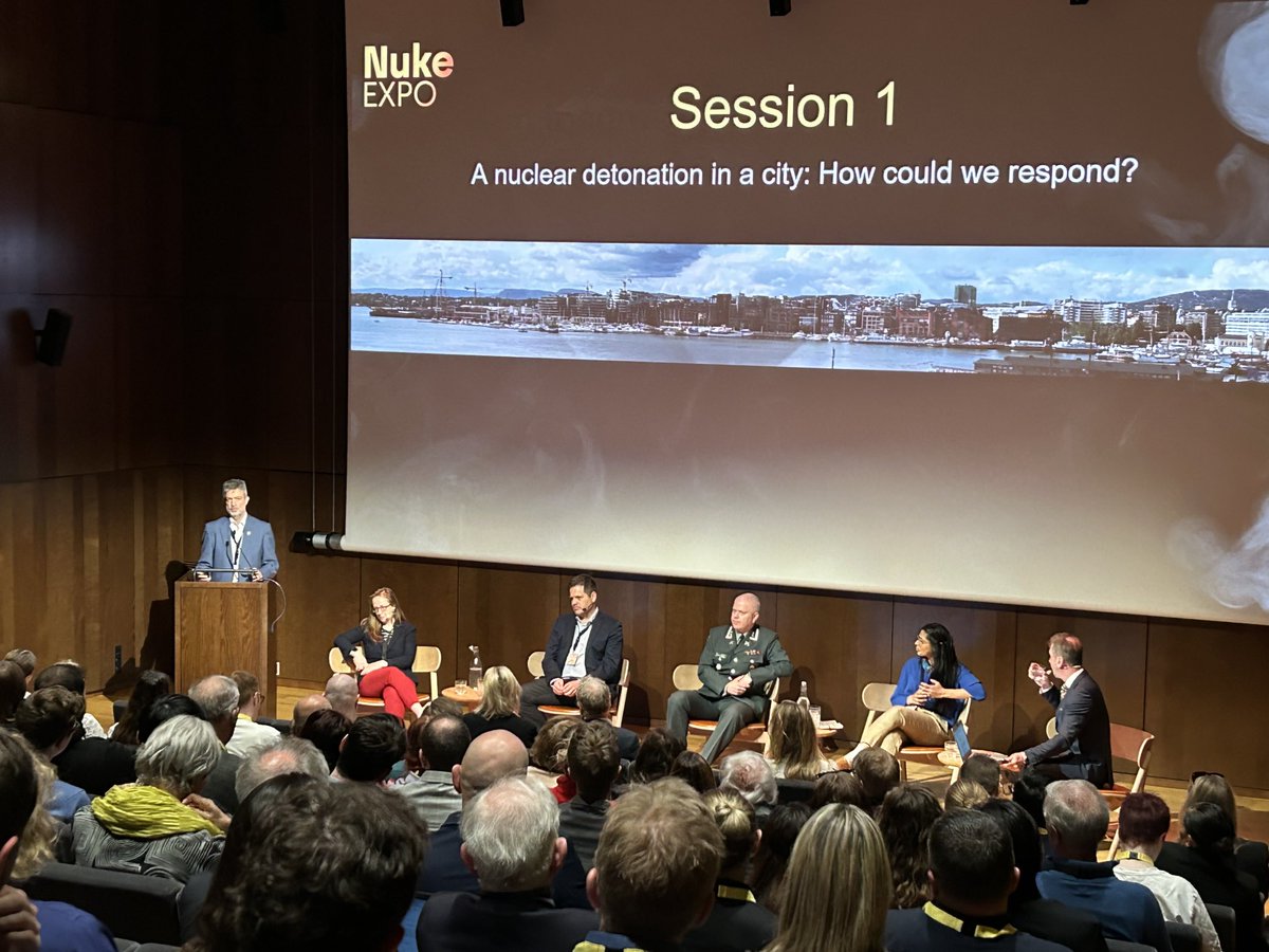 How could we respond to a nuclear detonation in a city ? This important (existential ?) question was discussed at #NukeExpo with experts from the military, #UN ⁦@WHO⁩, ⁦@IPPNW⁩ ⁦@ICRC and all those who will be in the frontlines to respond to a humanitarian disaster
