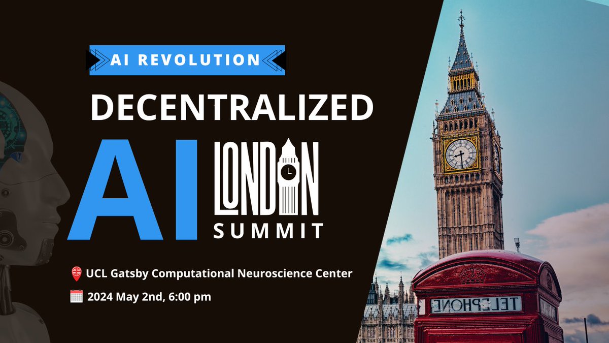 Join the AI Revolution – Decentralized AI Summit London!🇬🇧 Tired of centralized AI problems? We believe the future lies in decentralization! @TriathonLab is proud to be a sponsor alongside @flock_io, @OpenLayerHQ, @0xKekkai 🗣Join us at the Decentralized AI Summit London for