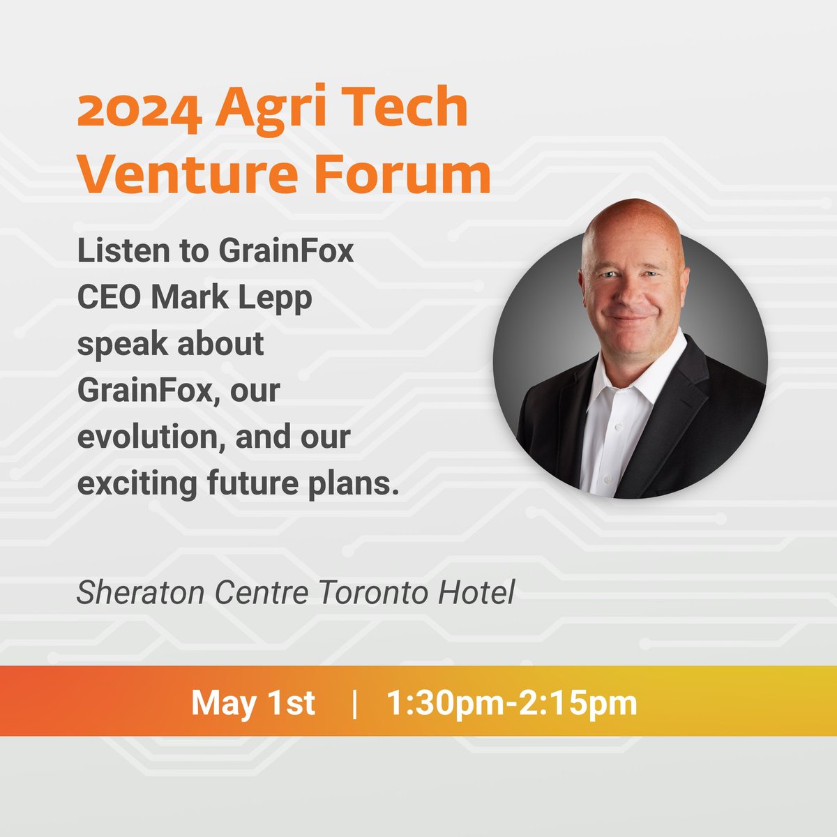 💻 Hey Ag Tech Leaders, Innovators, Investors, & Corporate Visionaries! Join @marklepp in Toronto for the 2024 @AGRIForums at the Sheraton Centre Toronto Hotel May 1st, 1:30pm-2:15pm in the Company Showcase. Let's connect & shape the future of ag together!
 
#AGRIForum #agtech