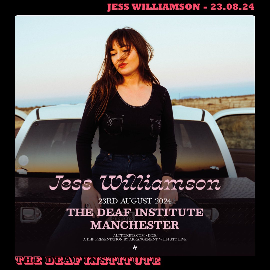 NEW | Singer - Songwriter and Multi-Instrumentalist @jessswilliamson heads to Deaf Institute on 23rd August 2024. Tickets on sale Wednesday 1st May at 10am!