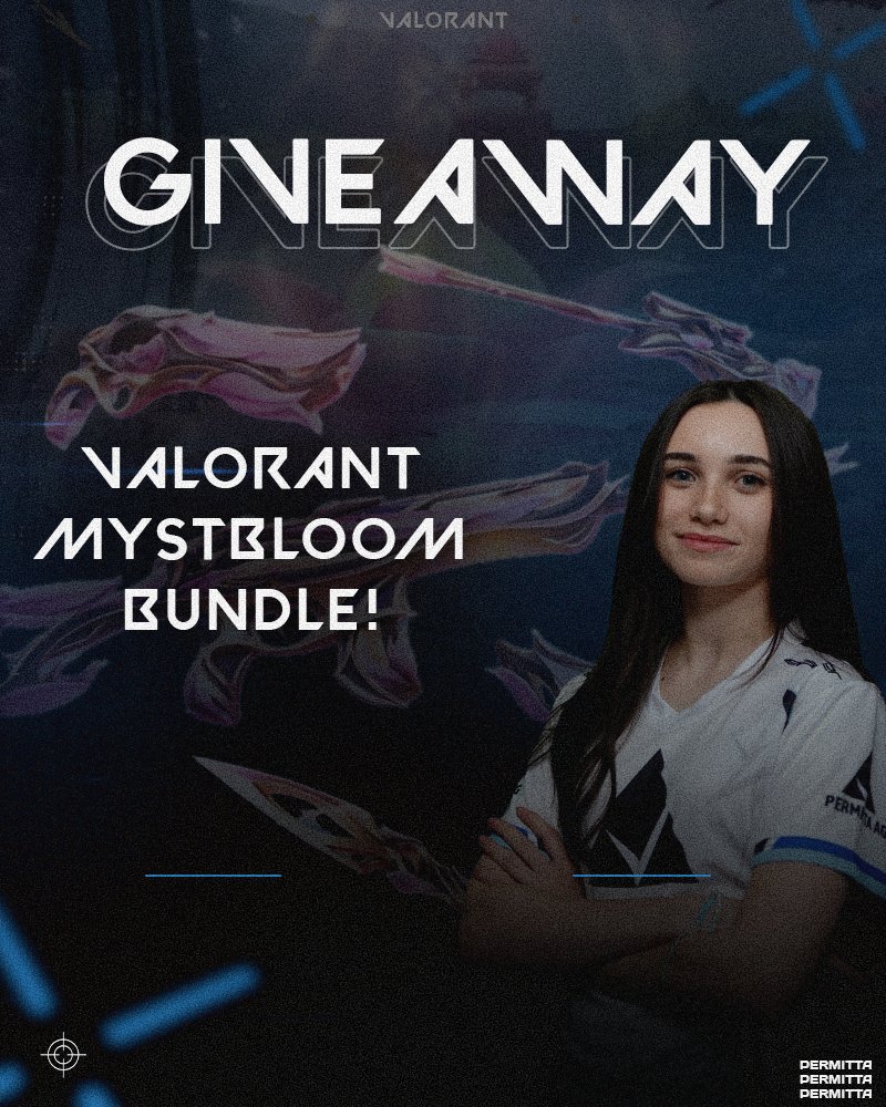 To celebrate the upcoming Split finals in cologne, Permitta and <a href="/littlelitgina/">gina ‎ʚɞ</a> have a special giveaway for you:  
The Valorant Mystbloom Bundle!🌸🌷

To enter: 
🤝Follow <a href="/Permittaesports/">Permitta eSports</a>  &amp; <a href="/littlelitgina/">gina ‎ʚɞ</a>  
 🔃 Like and retweet
  🫂  Tag two friends 

The giveaway ends on May 5th