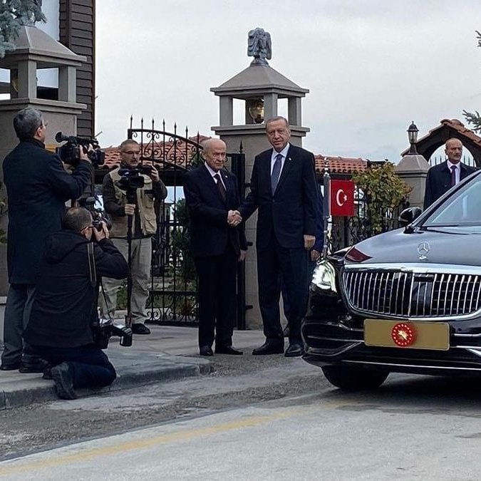 🚨Cumhurbaşkanı Erdoğan ile Devlet Bahçeli'nin görüşmesi başladı.