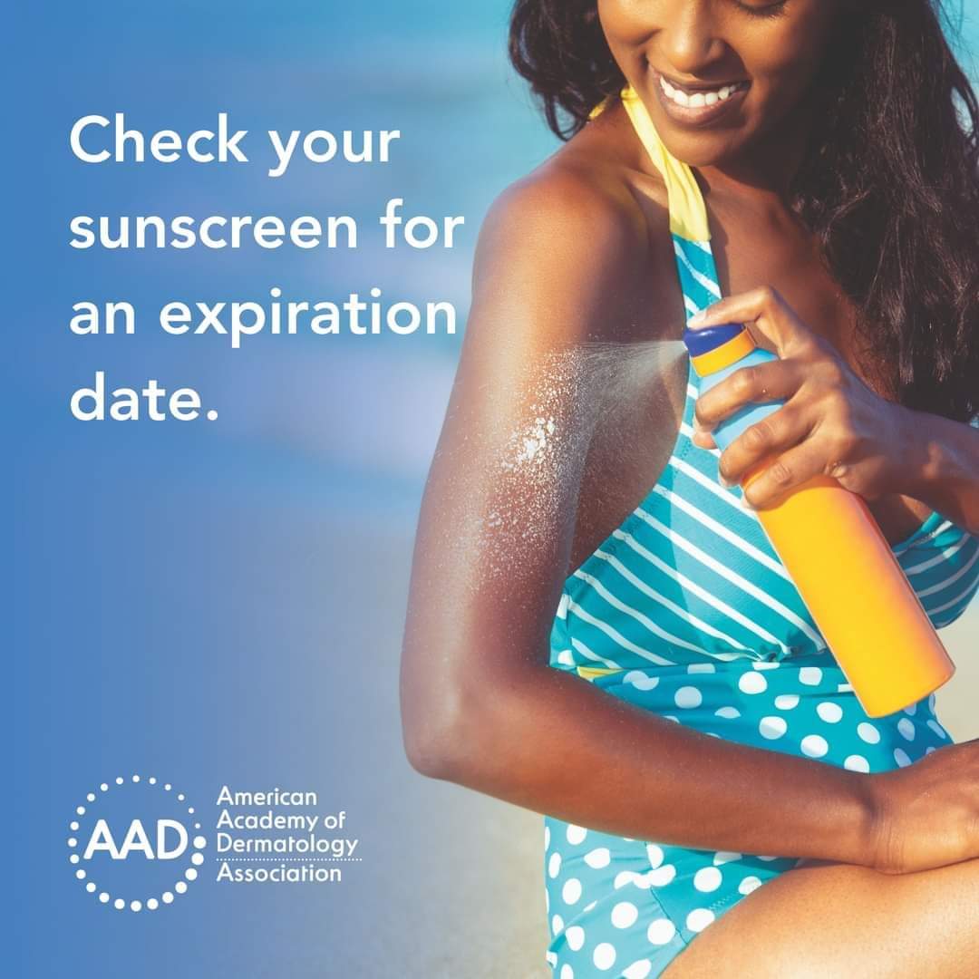 Check your sunscreen for an expiration date when you buy it. If there isn’t one, write the purchase date on the bottle. Strength is guaranteed for 3 years, so this will help you know when to toss it.
#dermatologist #dermatology #spf50 #sunscreen  #SkinProtection #sunprotection