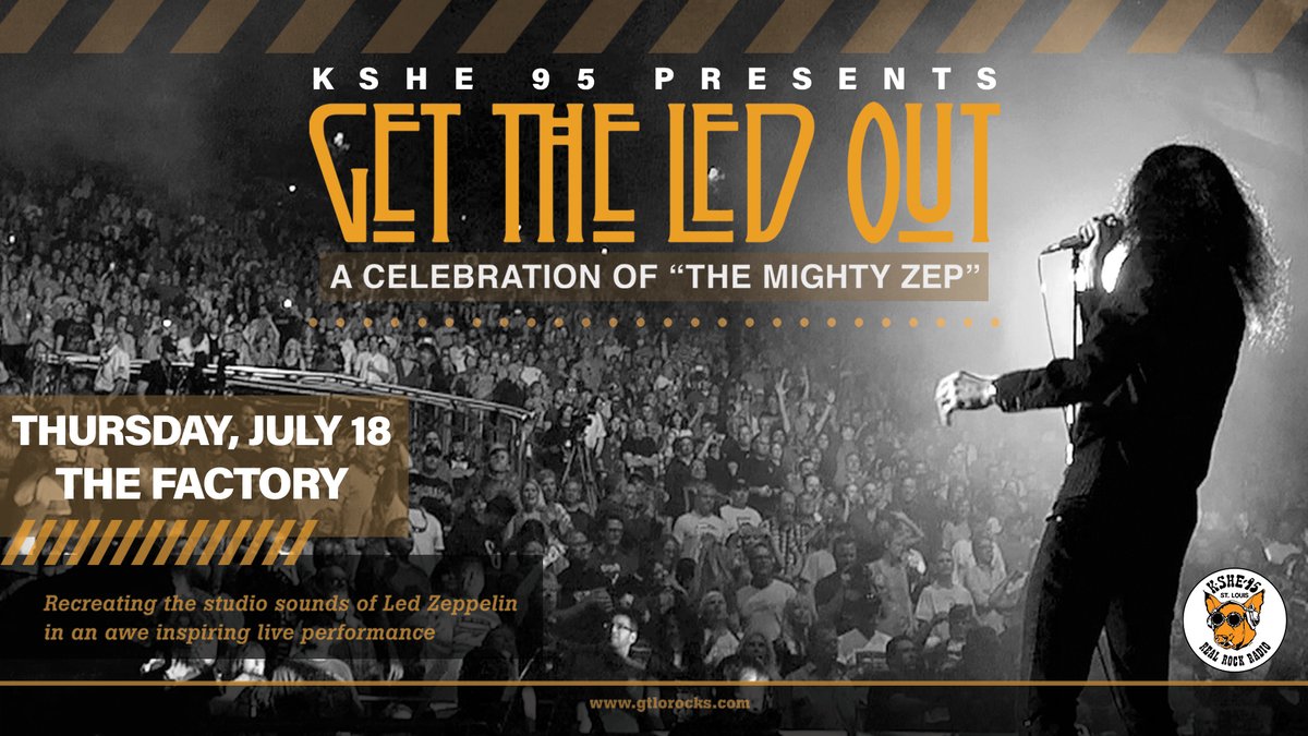 🐳 𝙅𝙐𝙎𝙏 𝘼𝙉𝙉𝙊𝙐𝙉𝘾𝙀𝘿 | The return of Get The Led Out to #TheFactorySTL is going down on Thursday, July 18th presented by KSHE 95! 🚨 PRESALE SIGNUP | fctry.live/GTLOpresale 🎟️ Tickets On Sale Fri. (05.03) | fctry.live/GTLO