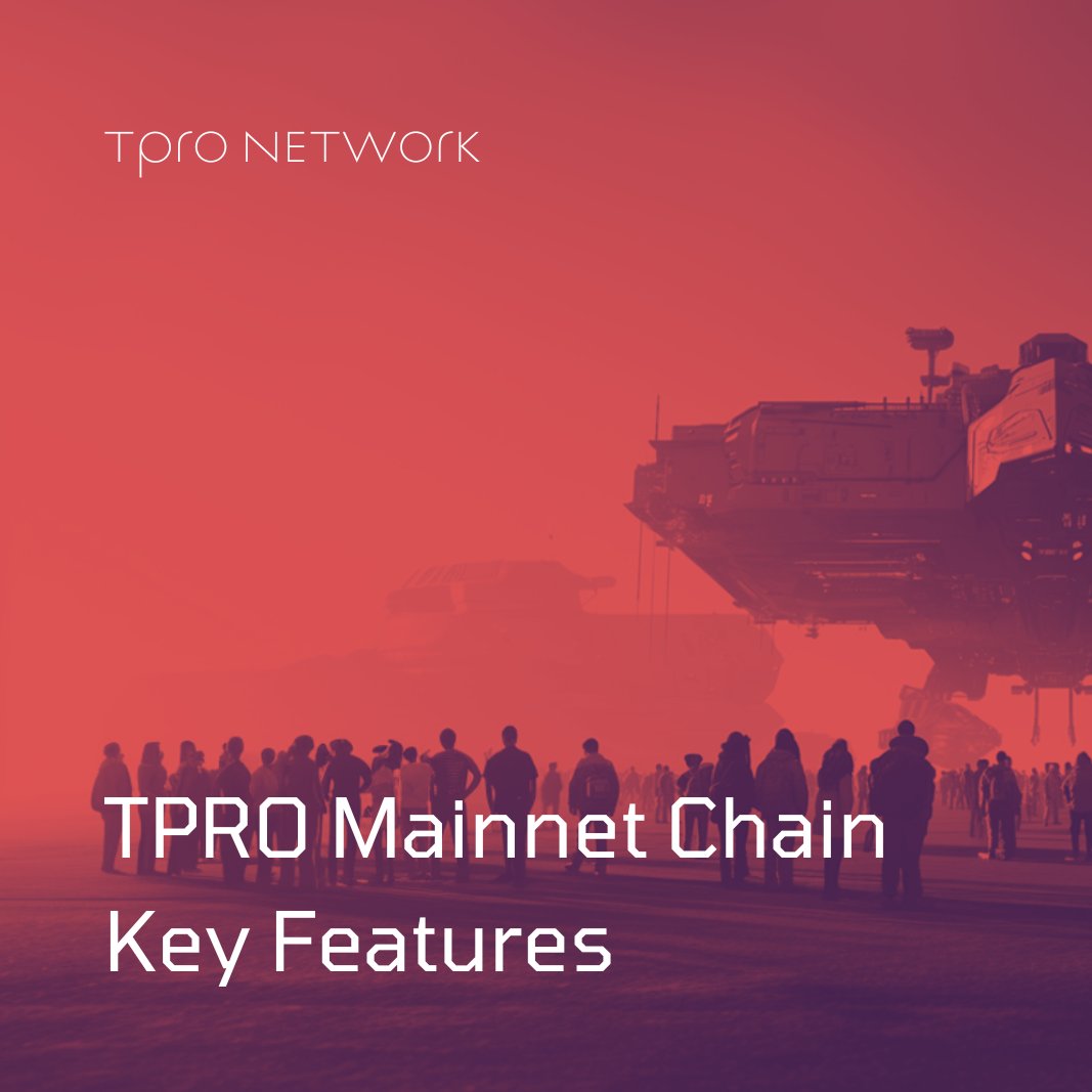 Exciting news on the horizon for TPRO Chain Mainnet🌟 Get ready for:

💠Account-based L1 settlement system (EVM)
💠Oracle-based L2 supplementary layer (EVM)
💠Blockchain as knowledge & token distribution repository
💠Low-finalization transfers & high throughput
💠Low-transaction