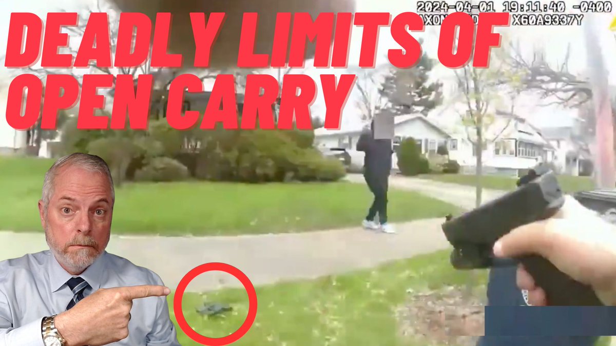 VIDEO: The Deadly Limits of Open Carry! Join me LIVE at Noon ET to discuss, right here on X! FOLLOW FOR NOTIFICATIONS!