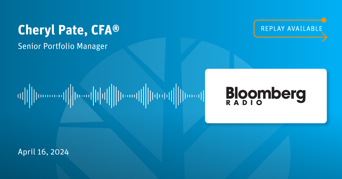 Senior PM Cheryl Pate, CFA shared her views on the banking sector following recent bank earnings results, highlighted large cap bank standouts to consider, and more on @BloombergRadio. See important information about the funds and listen to the interview: angeloakcap.com/3weUOl2