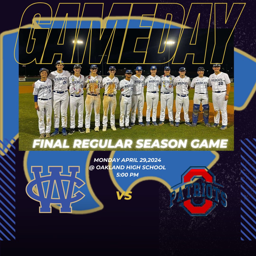 Tonight's Regular Season Finale at Oakland has been moved up to a 5:00 PM start due to the possbility of rain later in the evening! See you there! @wcsn16 <a href="/WilsonCentralHS/">WCHS</a>