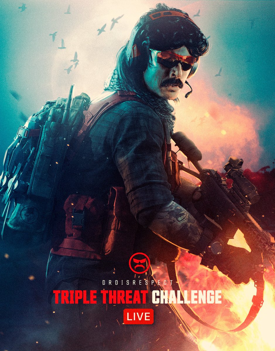 🔴LIVE in 30 minutes It's been awhile since we've attempted a Triple Threat Challenge. ✅Warzone Solo Win ✅Halo Ranked Win ✅Rainbow Six Ranked Win I want to be smart. I want to get active. I want to remind em. youtube.com/DrDisrespect/l…