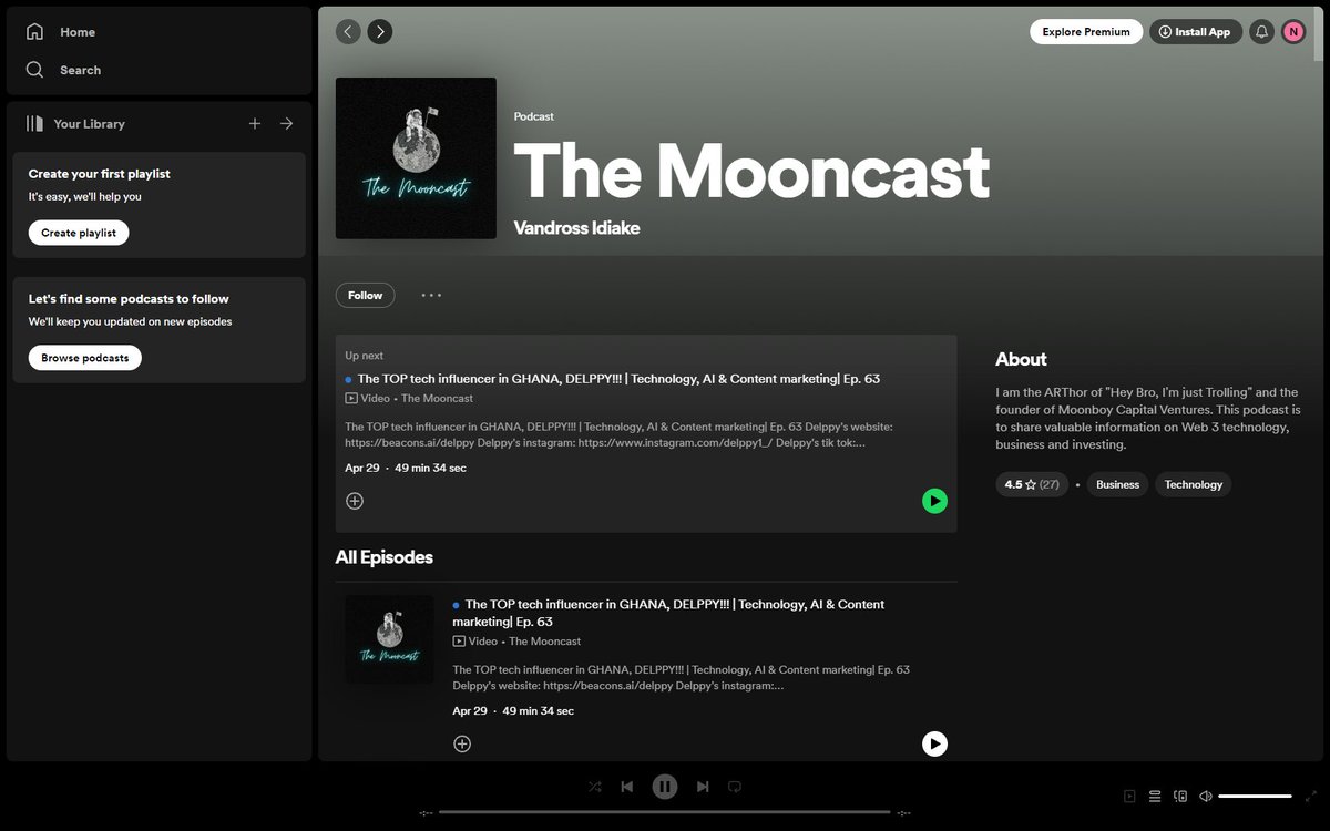 Shillguard x The Mooncast: Exploring Crypto's Future We're thrilled to announce that Shillguard.com & $SGT will be featured on The Mooncast with Vandross Idiake, a prestigious podcast on Spotify, on May 1st! Join us for an exclusive conversation diving into our vision…