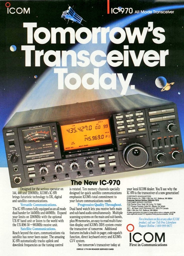 Icom IC-970
All Mode Transceiver