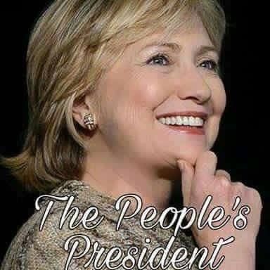 Do you agree she will always be the true...people's president? Yes or No?